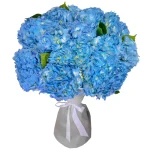 Букет из 15 синих гортензий