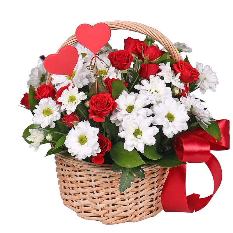 Корзина с цветами Алхимия чувств