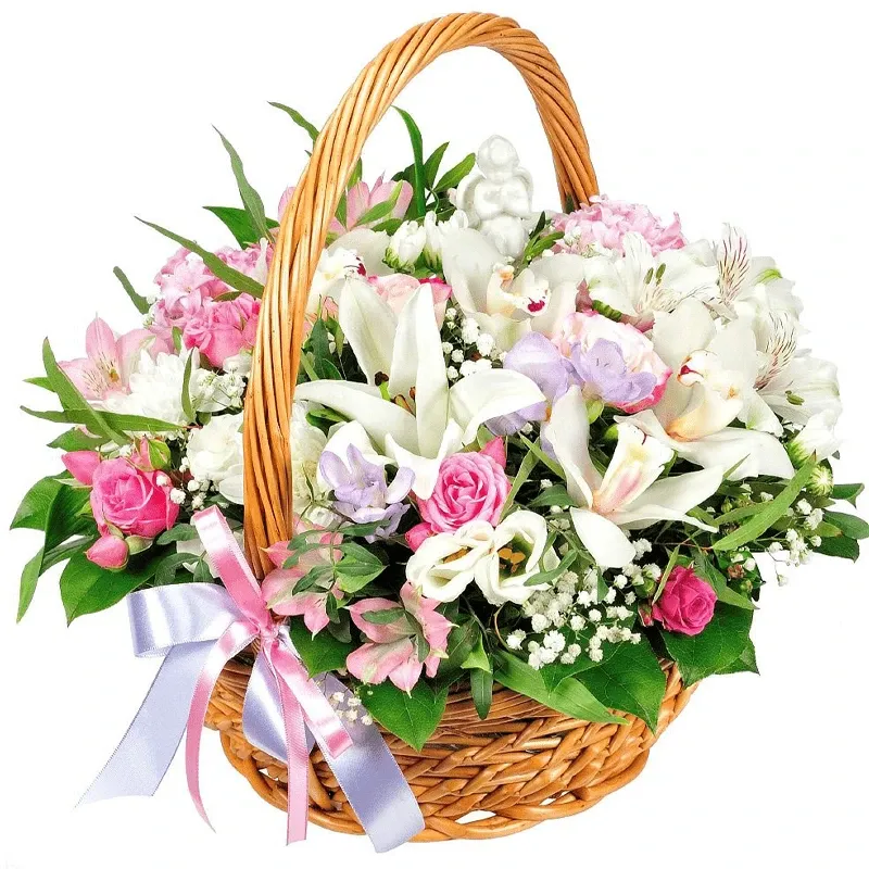 Корзина с цветами Ангелина